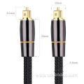 24K Plated Connectors Digital Optical Audio Toslink Cable